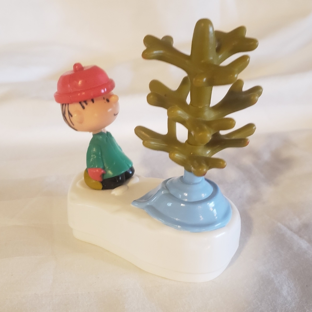 Peanuts - Charlie Brown - Linus & Christmas Tree Push Puppet